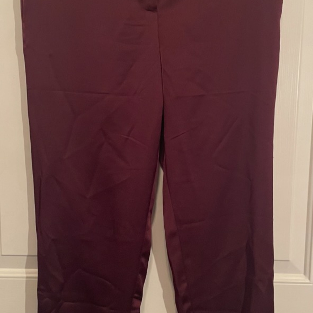Garnet Color Crushed Satin